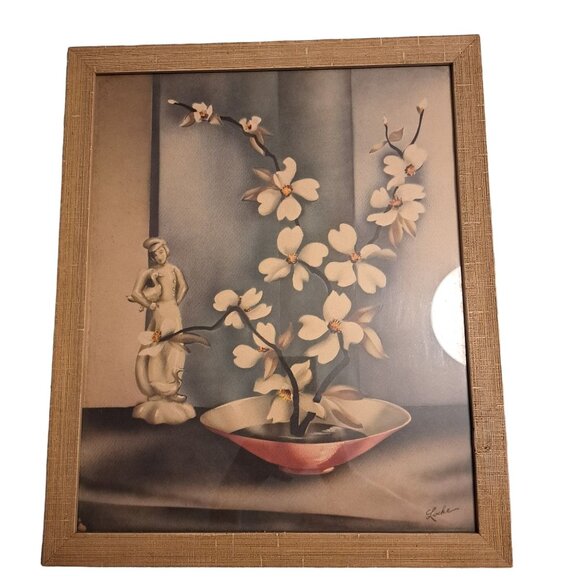 Vintage prints set of 2 1950s signed Locke 15" x 18" - Picture 4 of 5